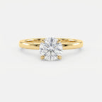 Luna Veil Round Ring