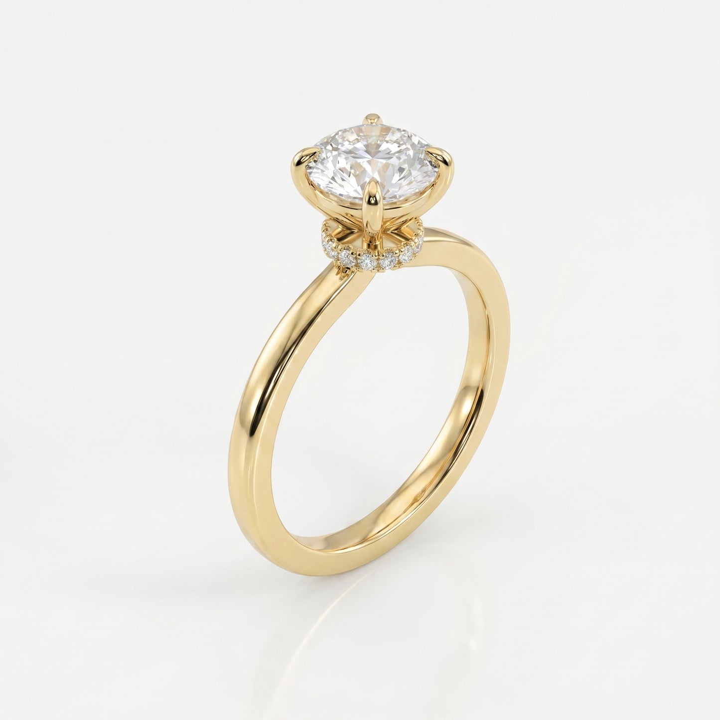 Luna Veil Round Ring