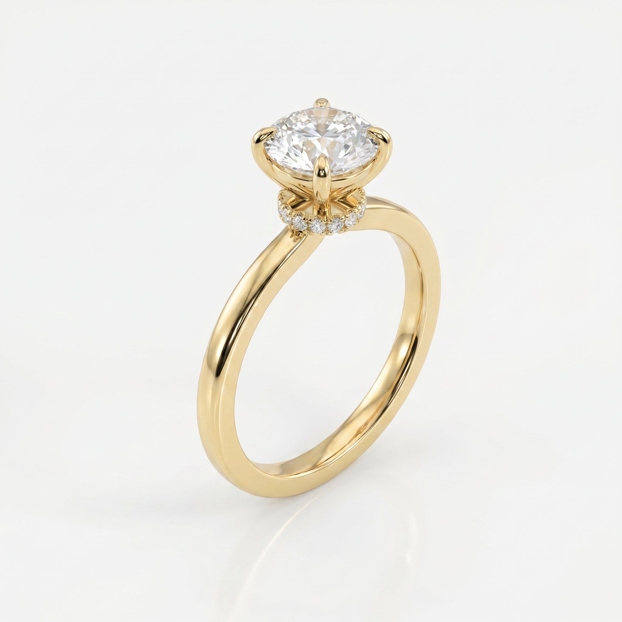 Luna Veil Round Ring