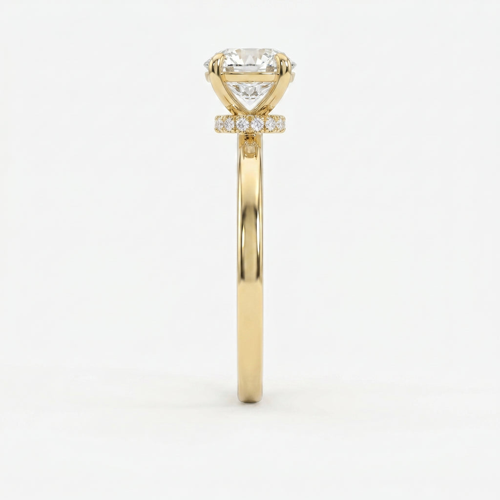 Luna Veil Round Ring