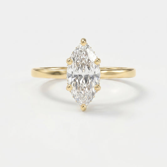Noble Flow Marquise Ring
