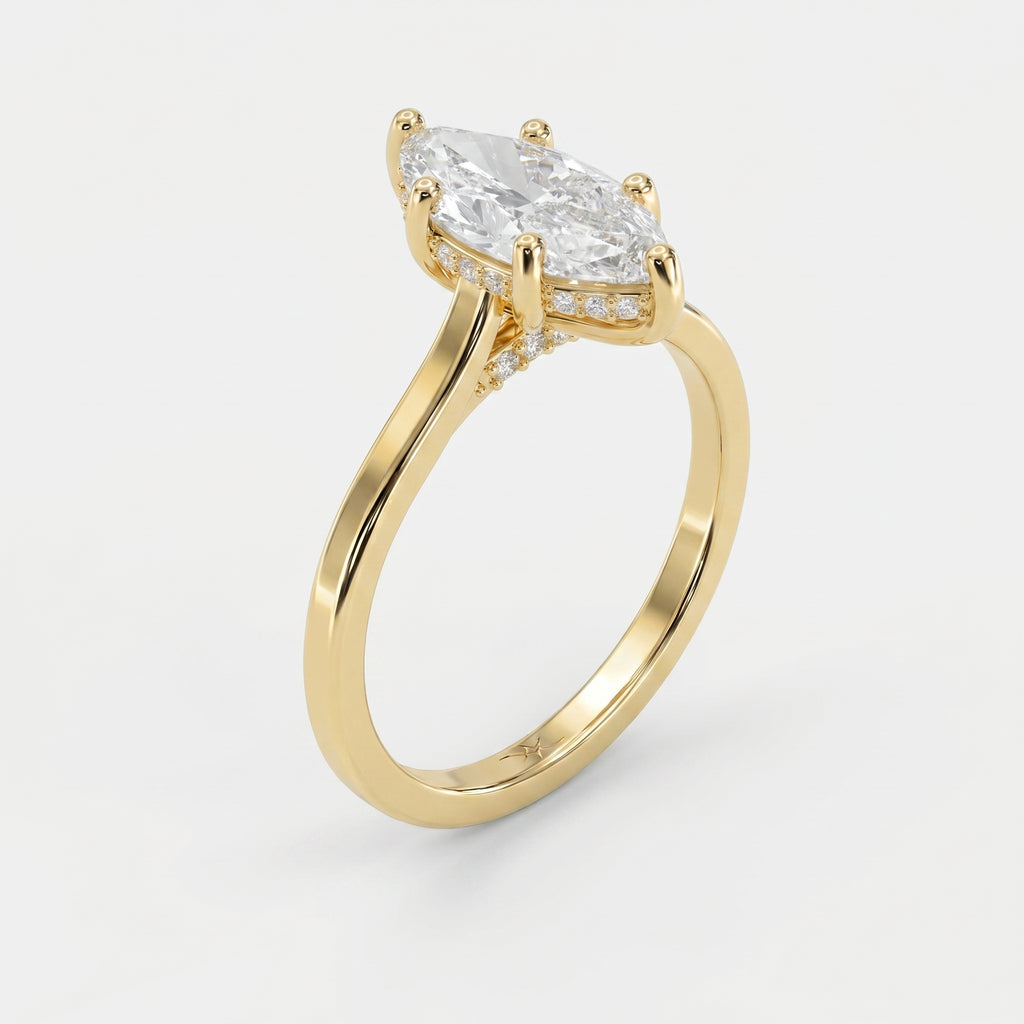 Noble Flow Marquise Ring