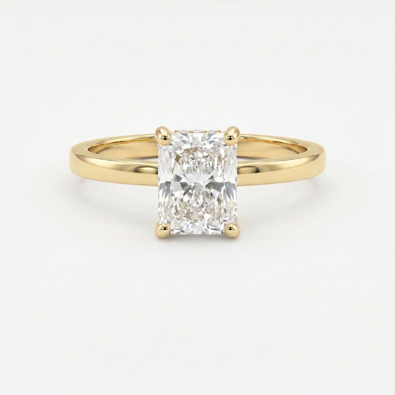 Luster Veil Radiant Hidden Halo Ring