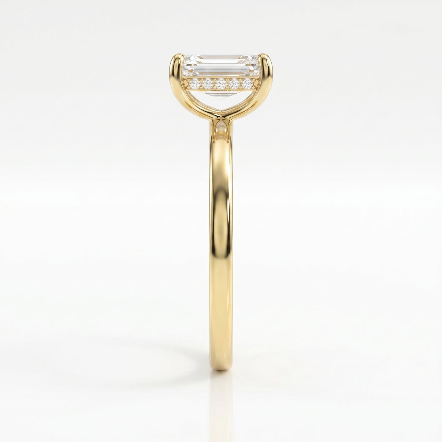 Luster Veil Radiant Hidden Halo Ring