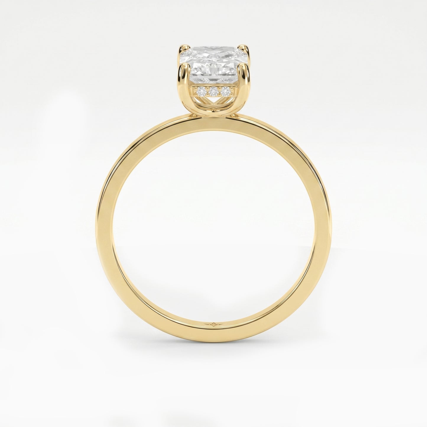 Luster Veil Radiant Hidden Halo Ring