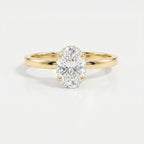Vellore Aura Oval Brilliant Hidden Halo Ring