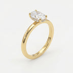 Vellore Aura Oval Brilliant Hidden Halo Ring