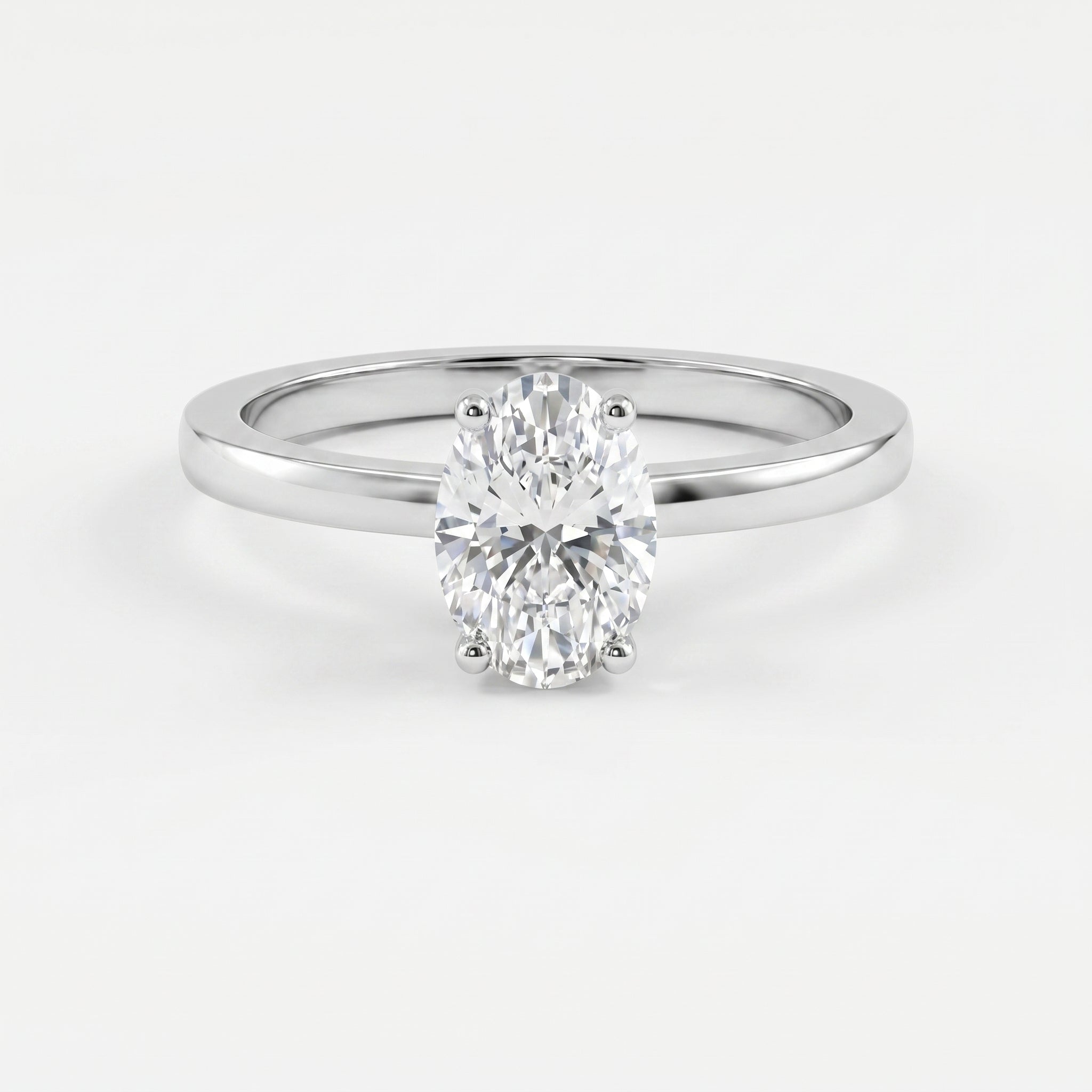 Vellore Aura Oval Brilliant Hidden Halo Ring