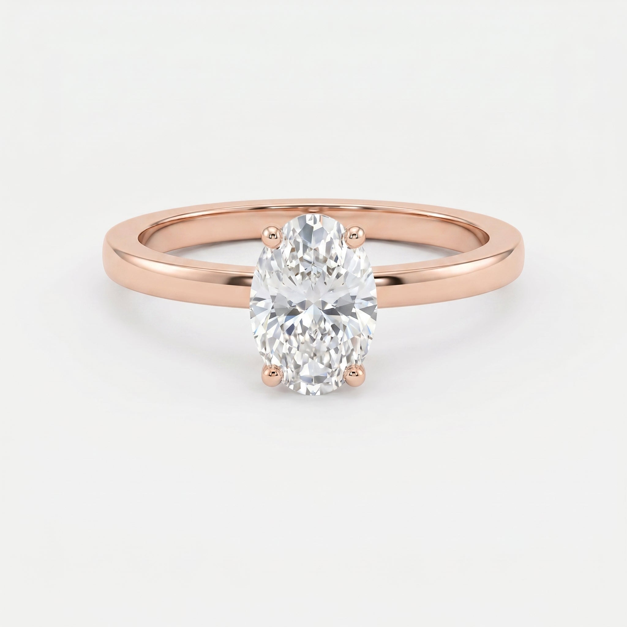 Vellore Aura Oval Brilliant Hidden Halo Ring