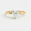 Amour Whisper Heart Brilliant Hidden Halo Ring