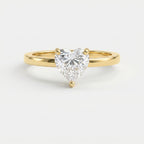 Amour Whisper Heart Brilliant Hidden Halo Ring