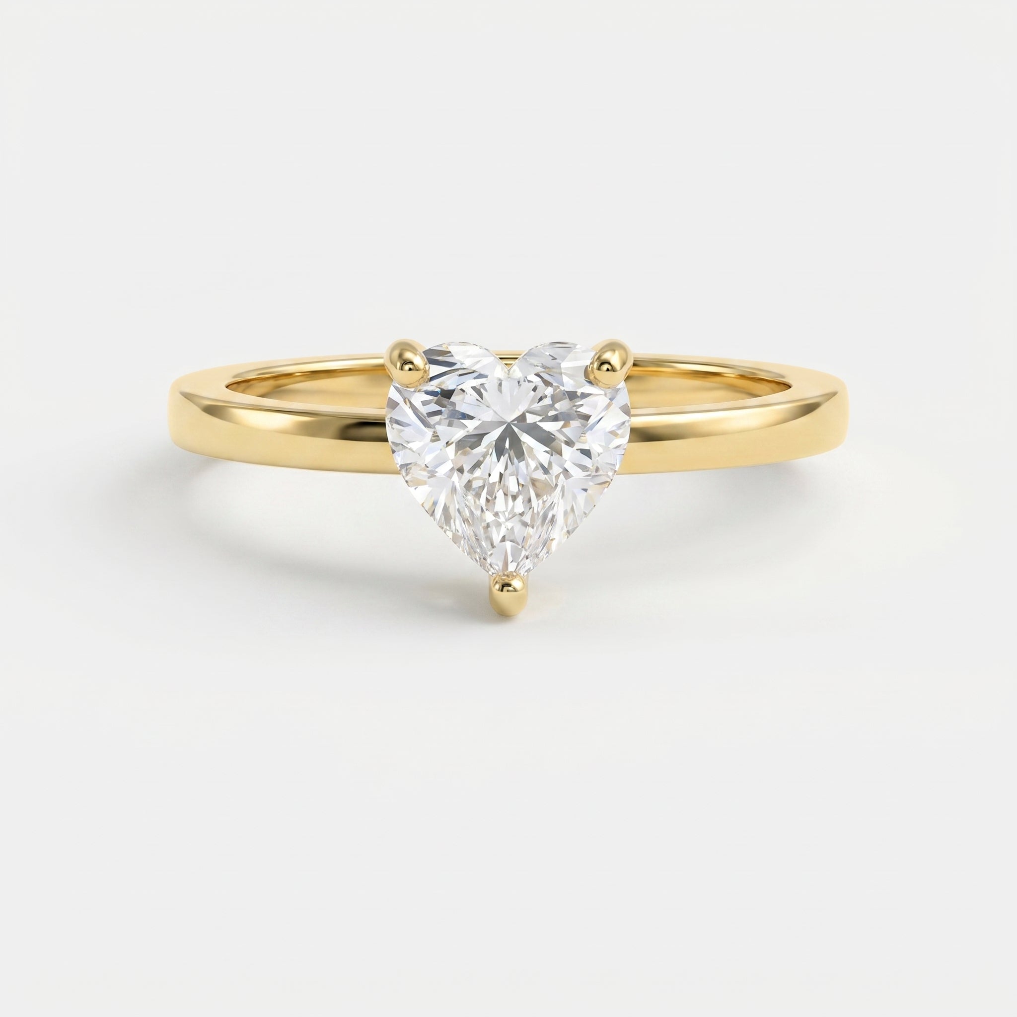 Amour Whisper Heart Brilliant Hidden Halo Ring