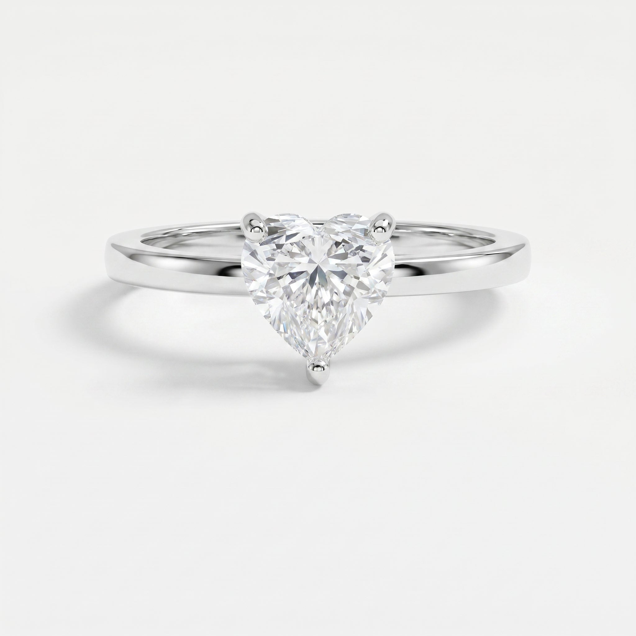 Amour Whisper Heart Brilliant Hidden Halo Ring