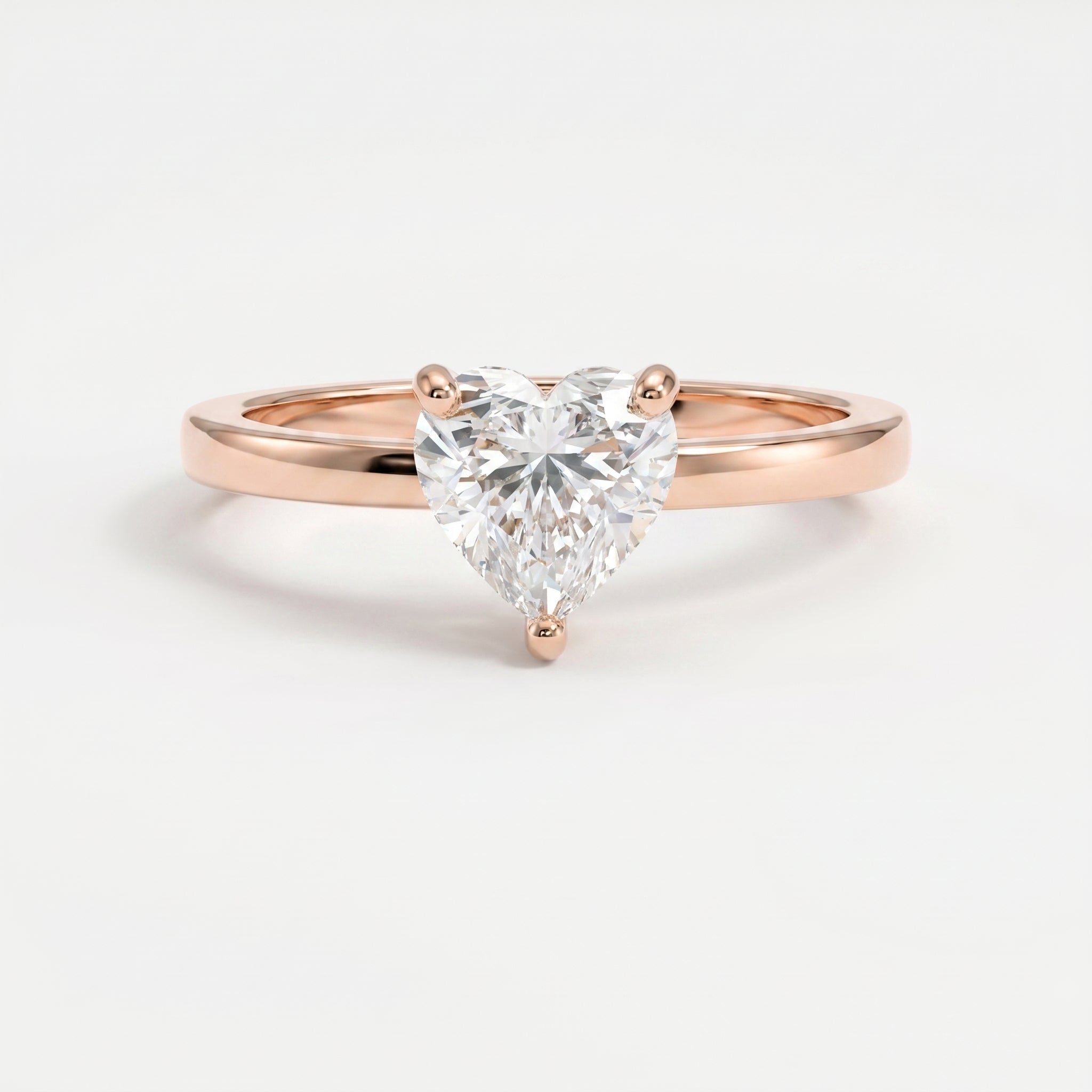 Amour Whisper Heart Brilliant Hidden Halo Ring