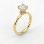 Velvet Aura Cushion Modified Brilliant Ring