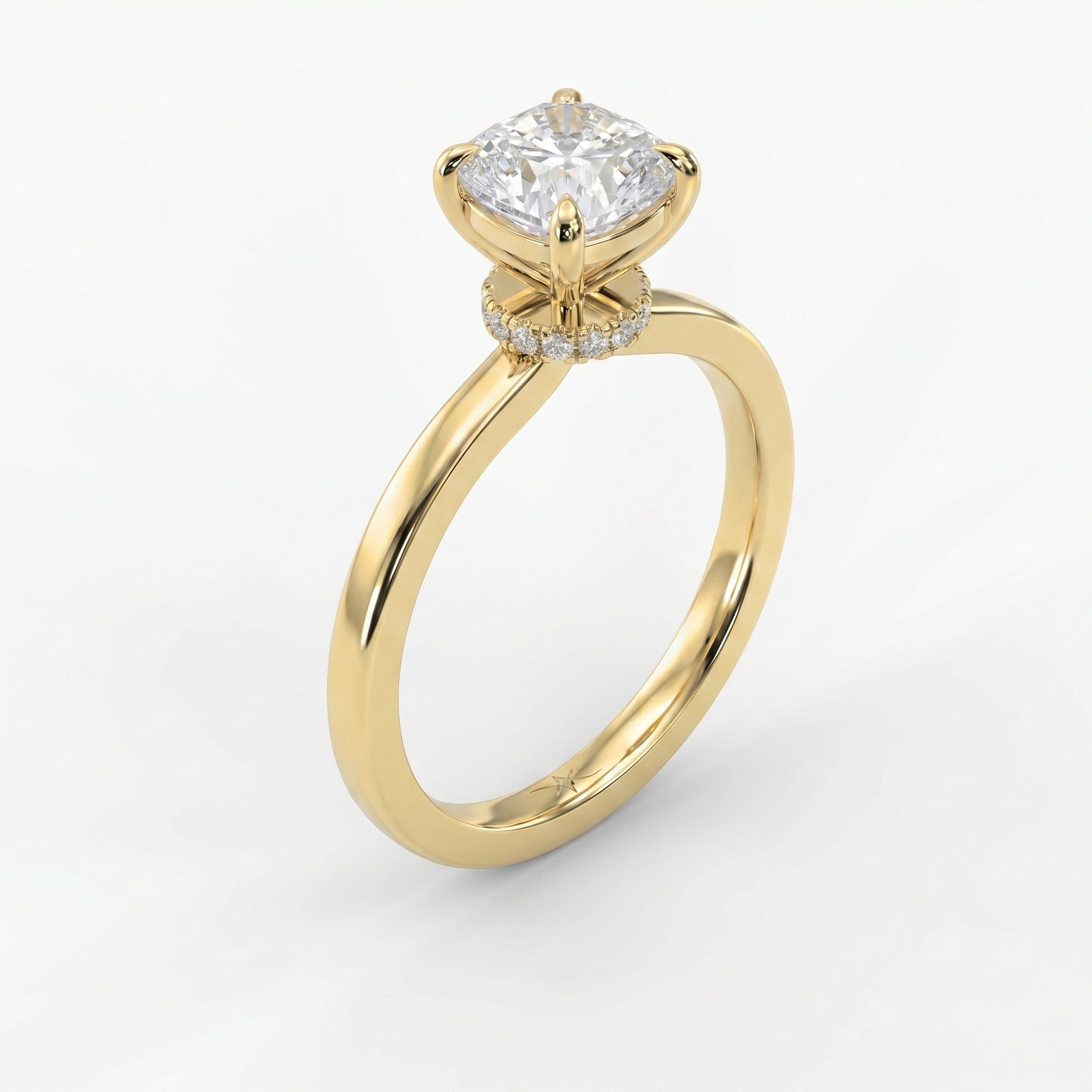 Velvet Aura Cushion Modified Brilliant Ring
