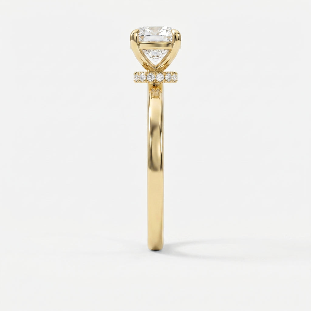 Velvet Aura Cushion Modified Brilliant Ring