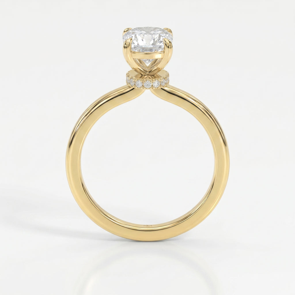 Velvet Aura Cushion Modified Brilliant Ring