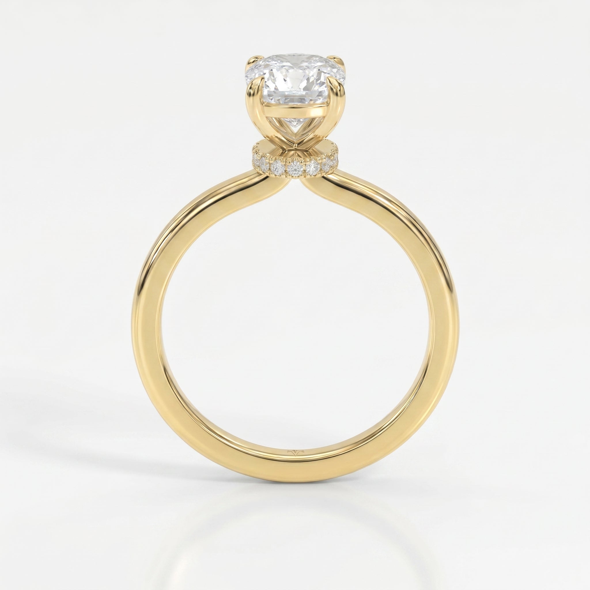 Velvet Aura Cushion Modified Brilliant Ring