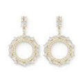 Luxury Diamond Circle Chandelier Fashion Earrings