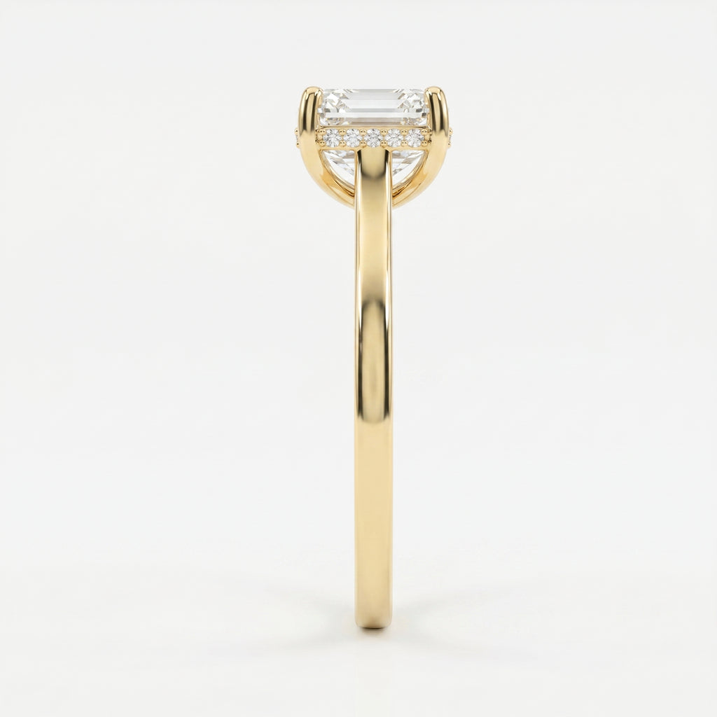 Axis Veil Asscher Cut Ring