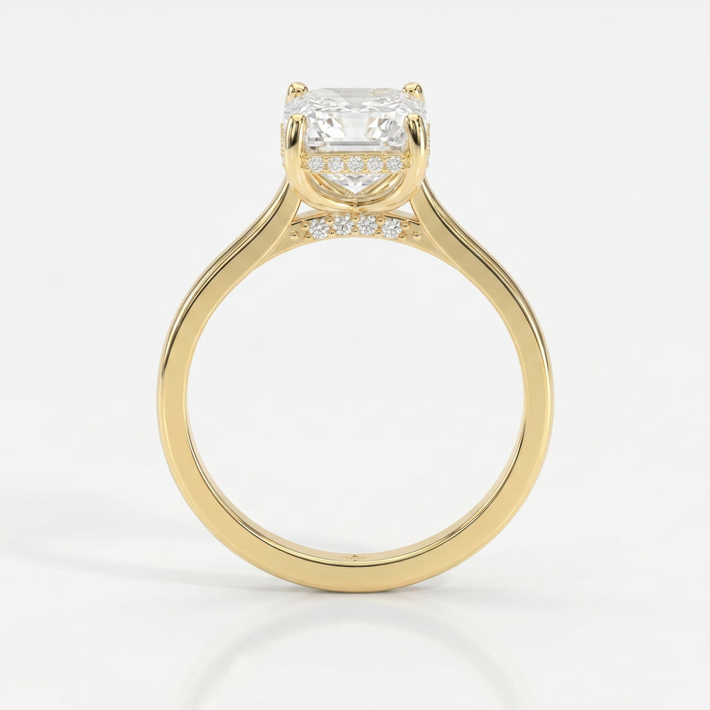 Axis Veil Asscher Cut Ring