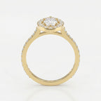 Marquise cut diamond Side Stone Engagement ring