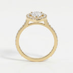 Pear Cut Diamond Side Stone Engagement Ring