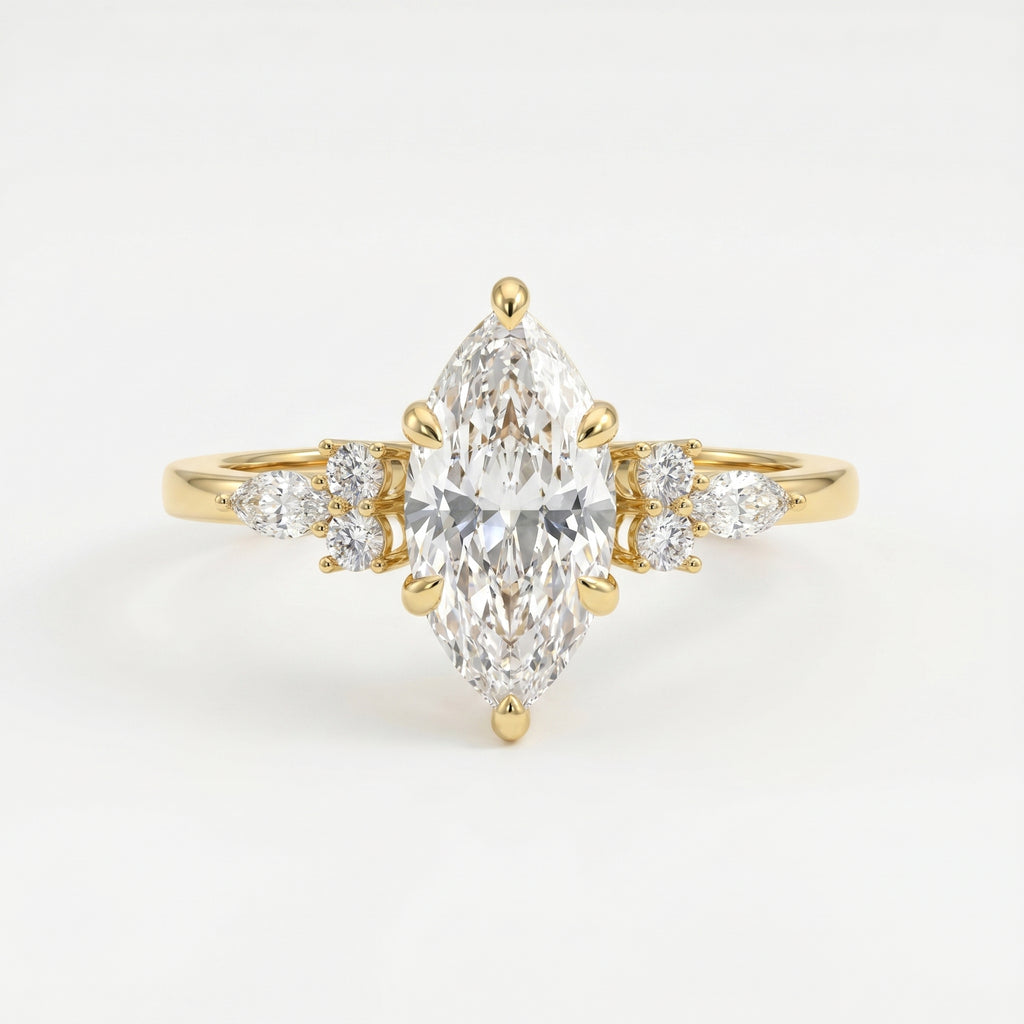 Noble Arc Marquise Ring