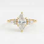 Noble Arc Marquise Ring