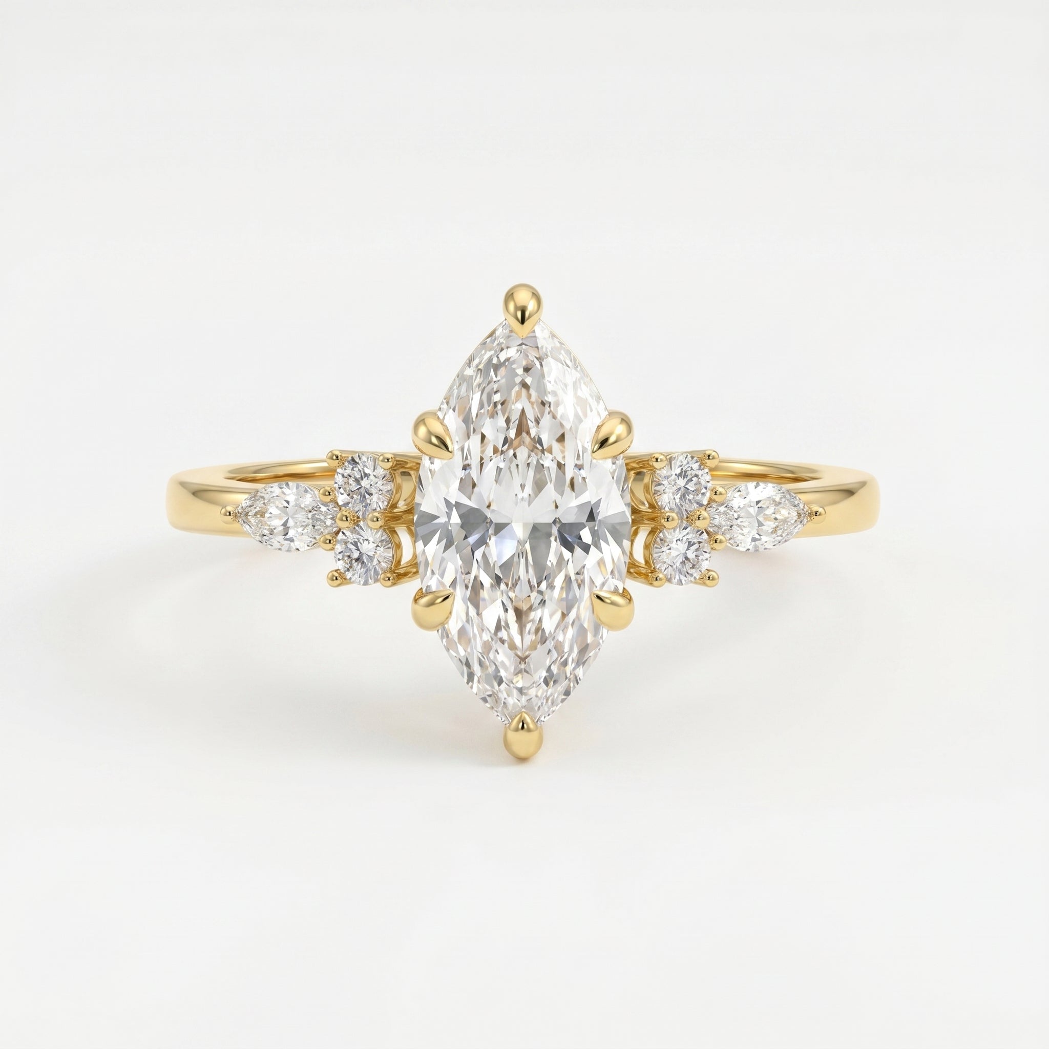 Noble Arc Marquise Ring