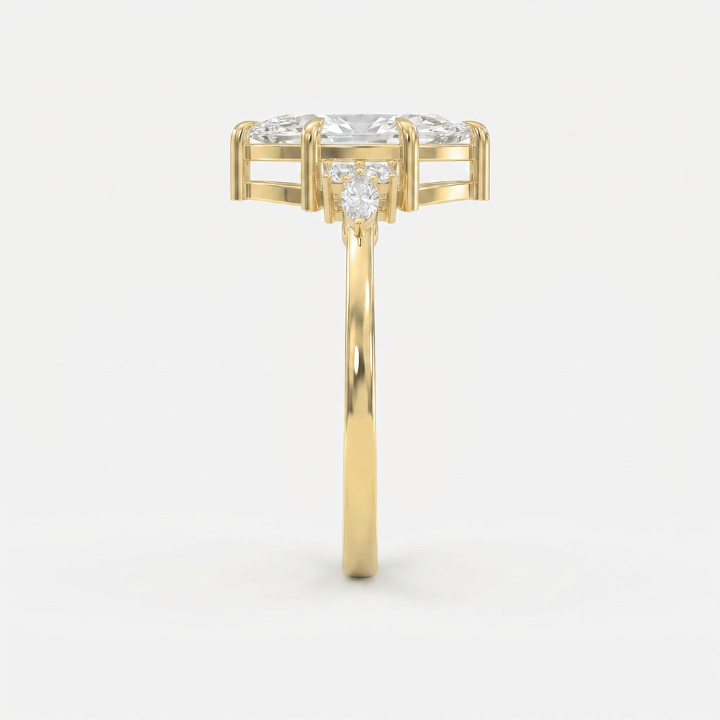Noble Arc Marquise Ring