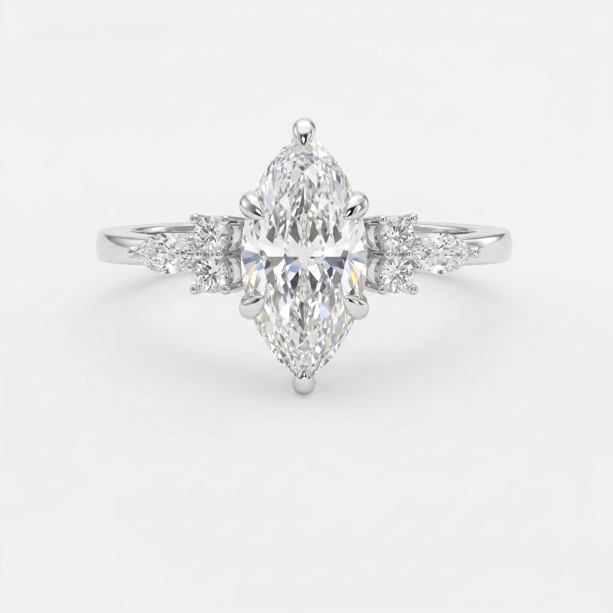 Noble Arc Marquise Ring