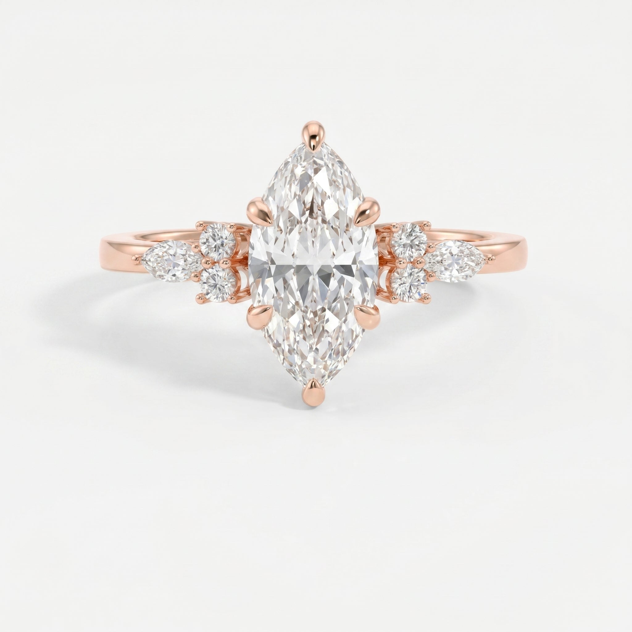 Noble Arc Marquise Ring