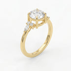 Halo Crest Round Ring