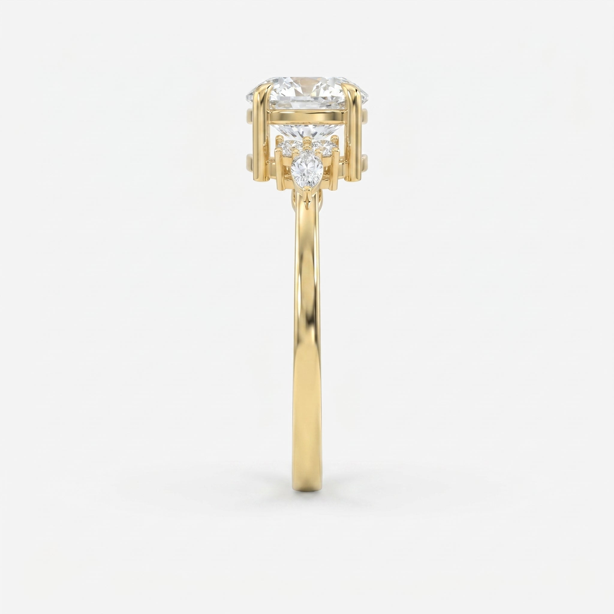 Halo Crest Round Ring