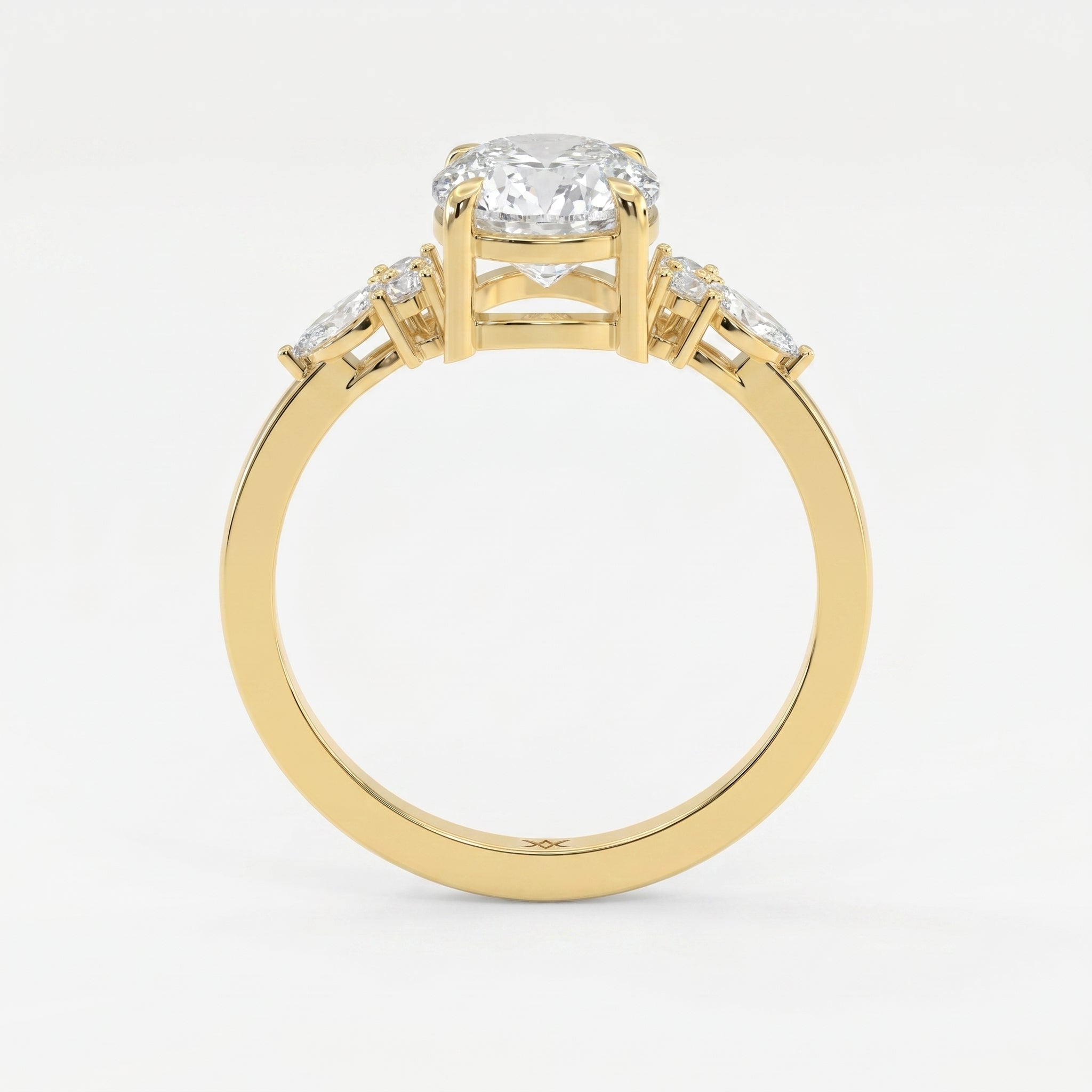 Halo Crest Round Ring