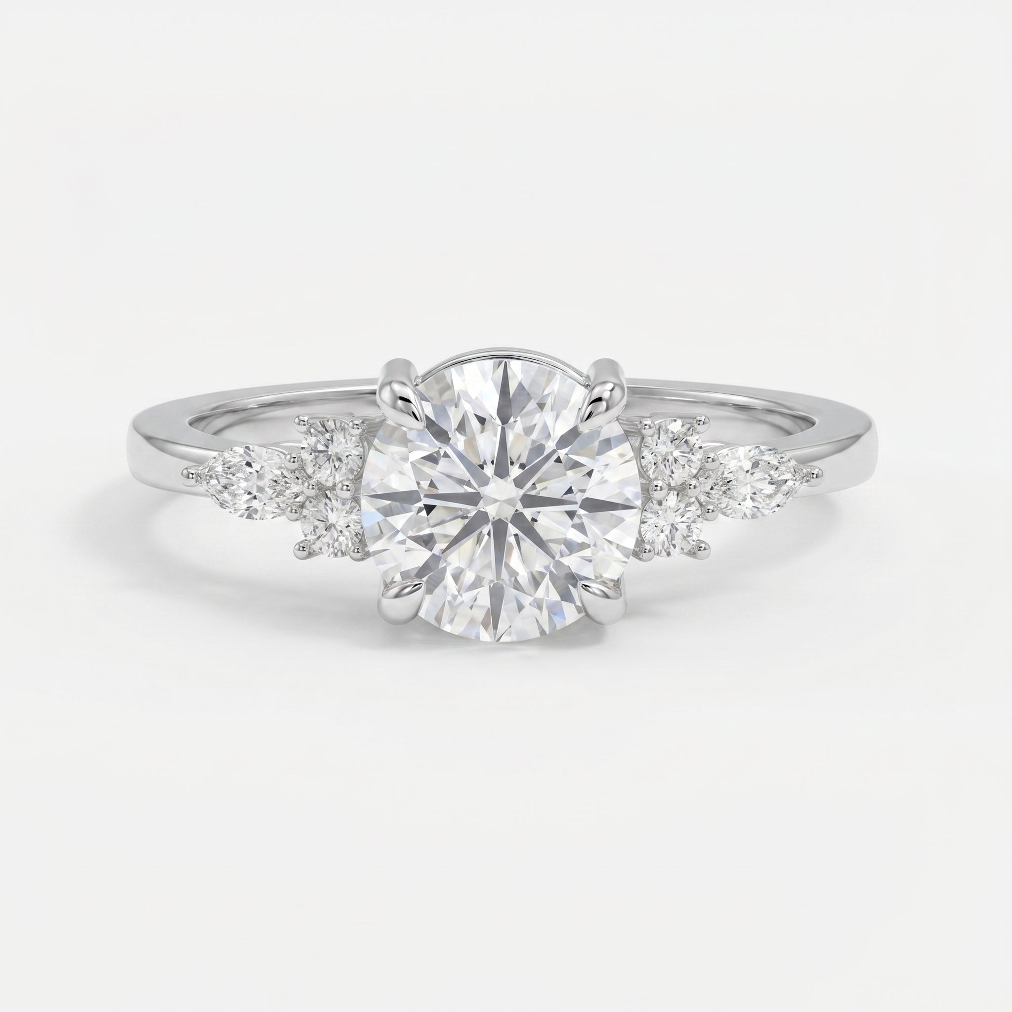Halo Crest Round Ring