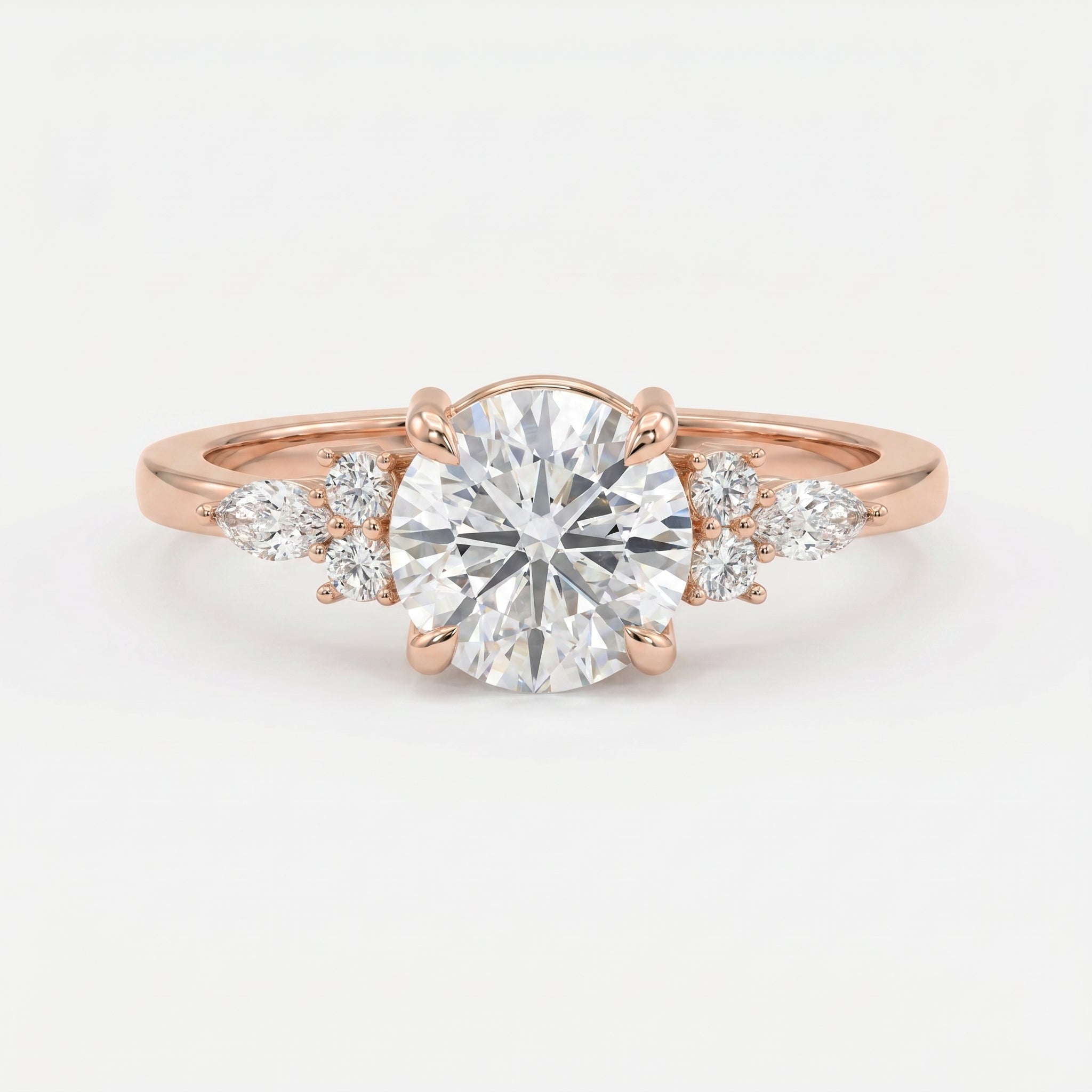 Halo Crest Round Ring