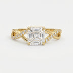 Eterna Twist Asscher Ring