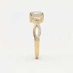 Eterna Twist Asscher Ring