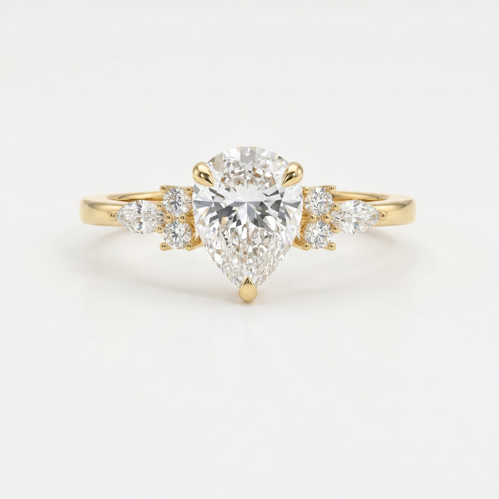 Teardrop Grace Pear Ring