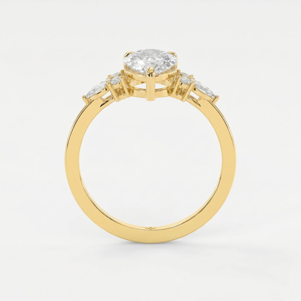 Teardrop Grace Pear Ring