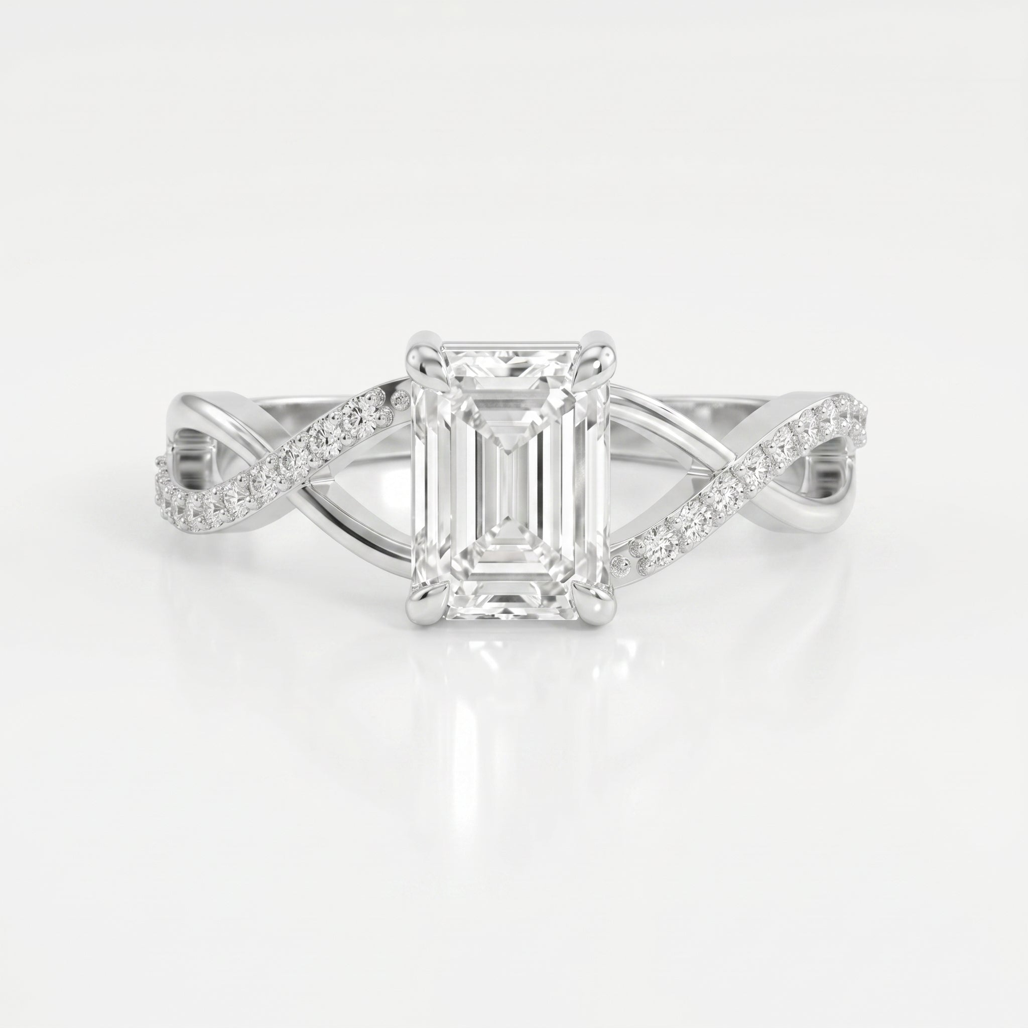 Pure Flow Emerald Ring