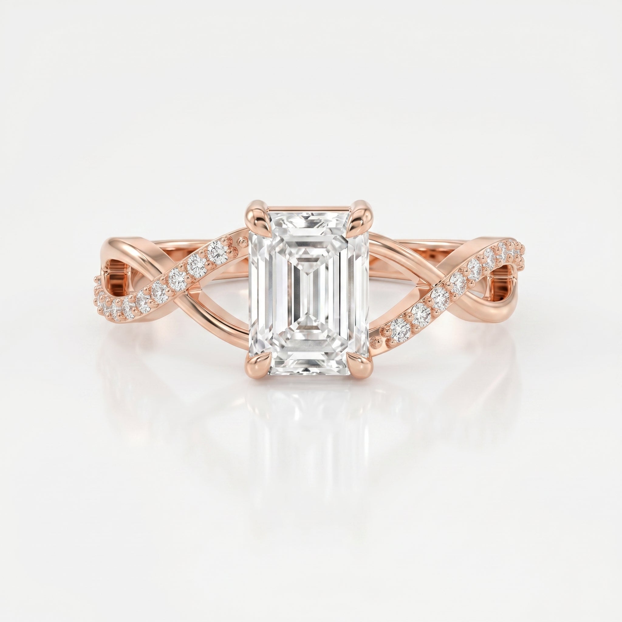 Pure Flow Emerald Ring