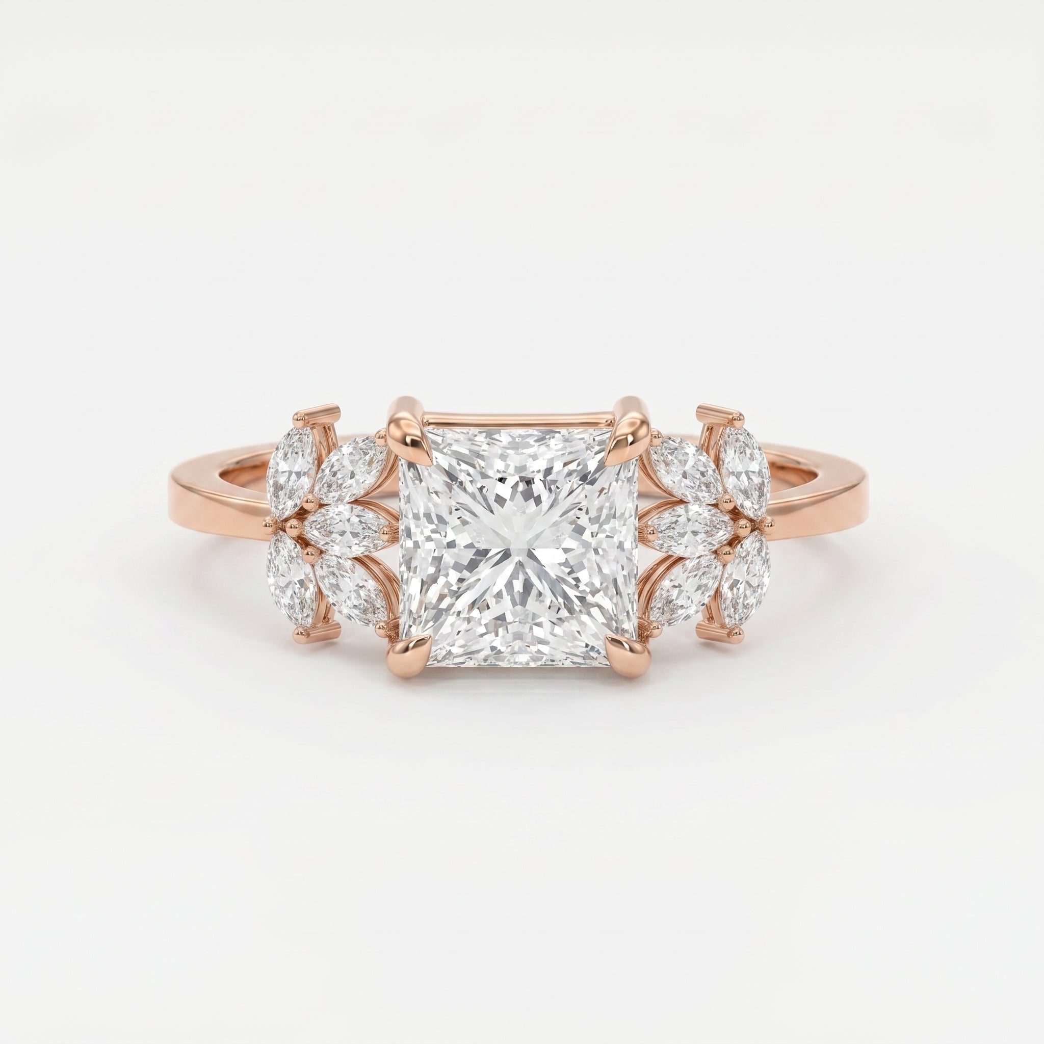 Bloom crest Princess Ring