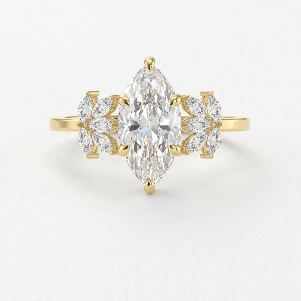Petal Élan Marquise Ring