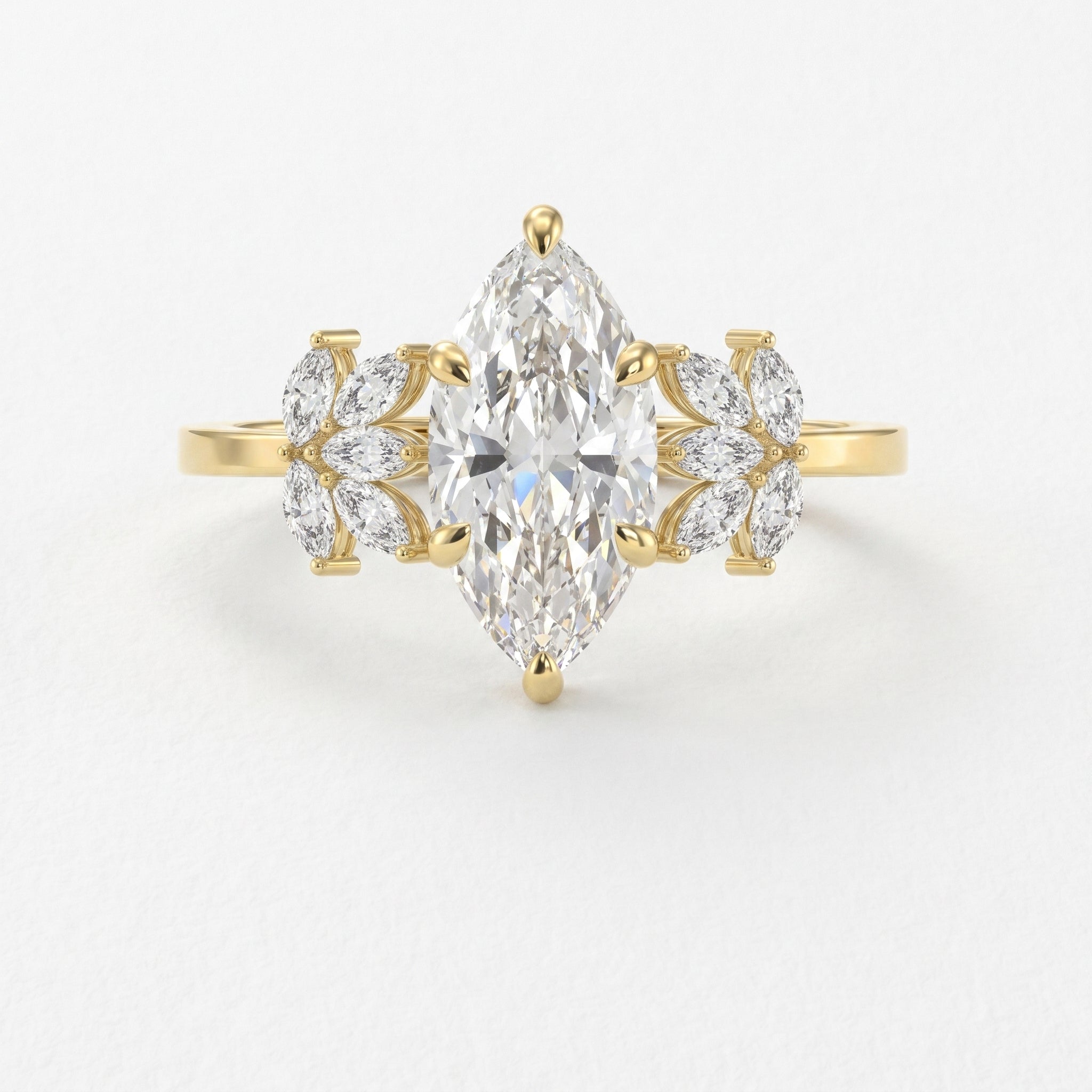 Petal Élan Marquise Ring