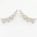 Round Diamond Celestial Climbers Fashion Earring