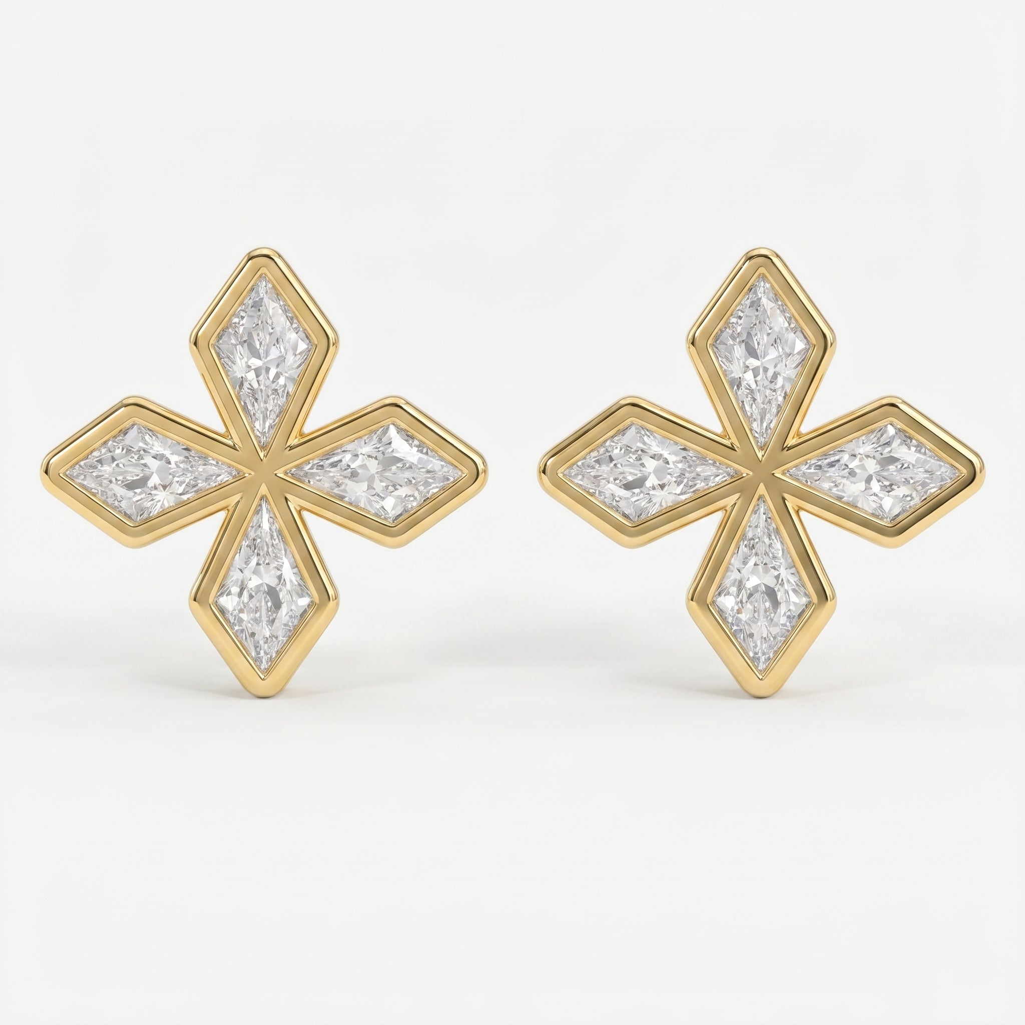 Kite Diamond Celestial Fashion Earrings